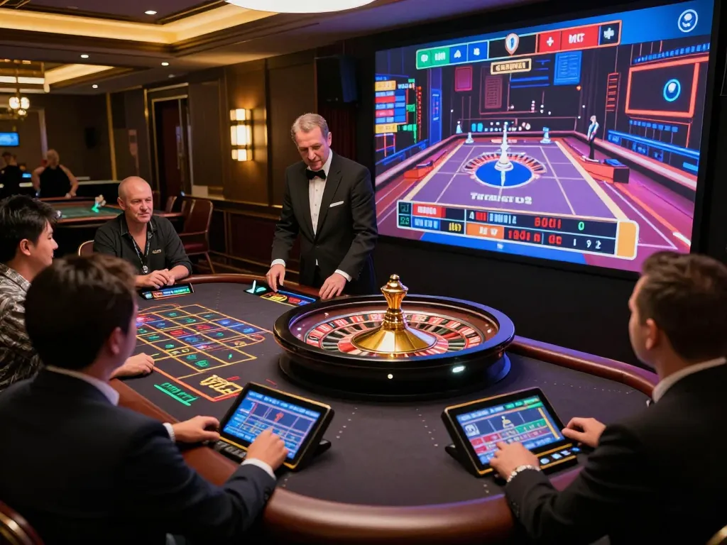 TIP88 players engaging in a thrilling live dealer roulette game showcasing the exciting atmosphere of online gambling