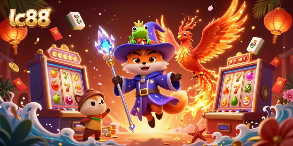 Experience exciting gameplay at lc88, featuring vibrant slot machines and enchanting characters.