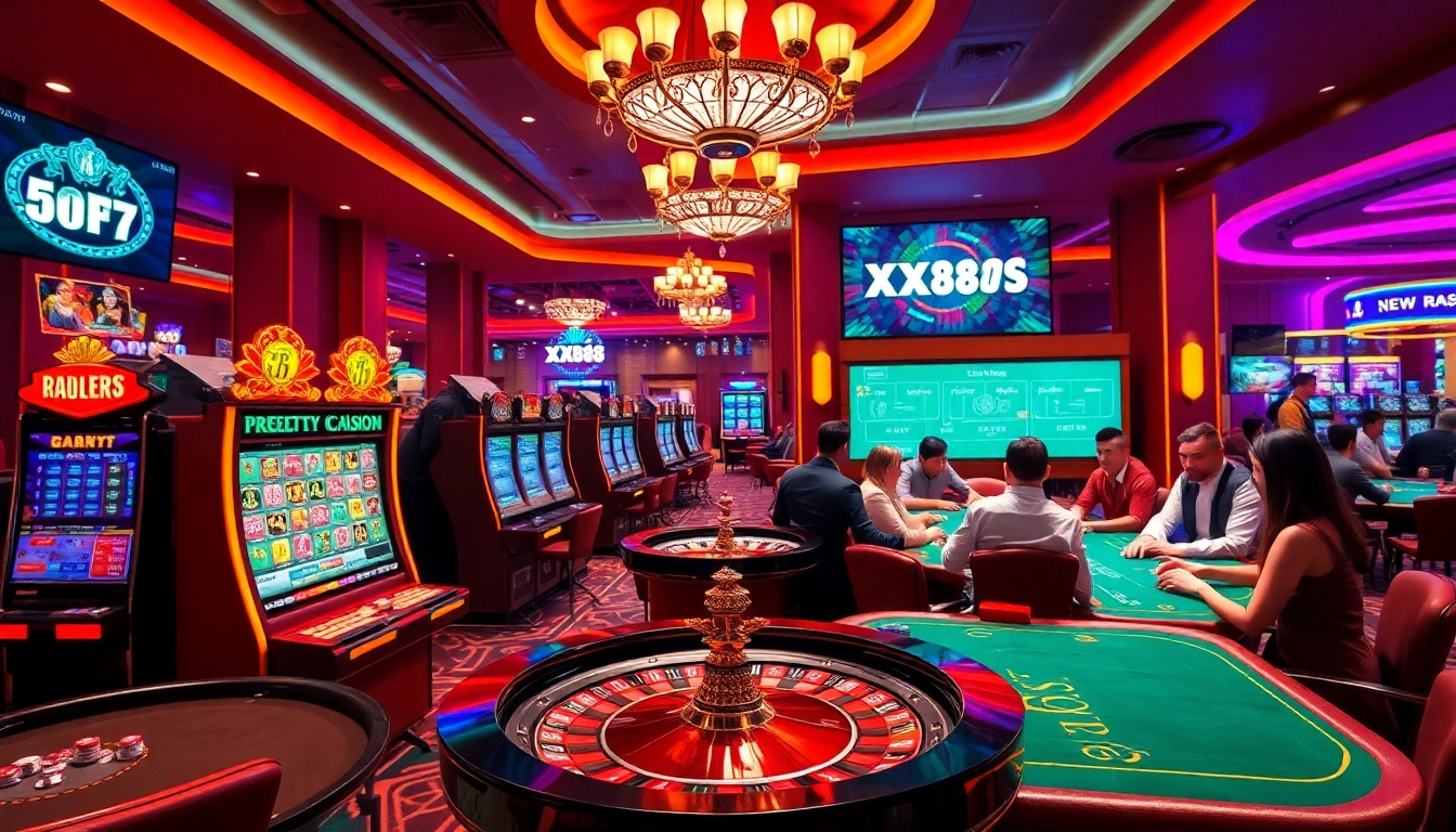 Experience the thrill of betting at XX88 with lively casino games and slot machines.