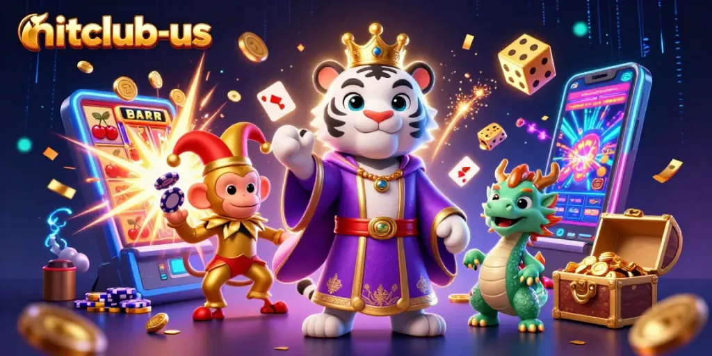 Engage in exciting gameplay at hitclub-us with colorful casino elements, vibrant characters, and thrilling experiences.