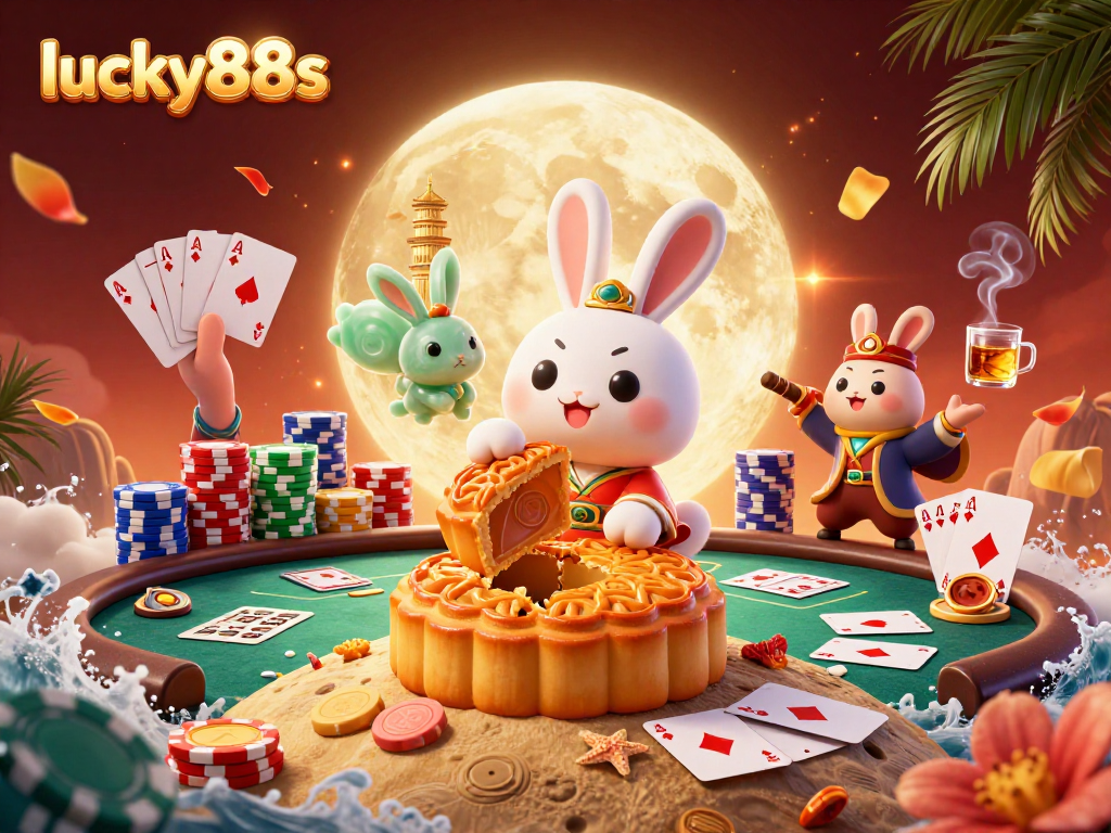 Experience exciting gameplay with lucky88s, a vibrant 3D casino illustration featuring cultural elements.