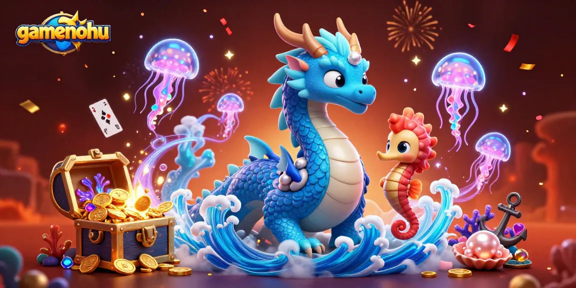Spin the reels with gamenohu's dynamic underwater casino adventure featuring vivid 3D elements.