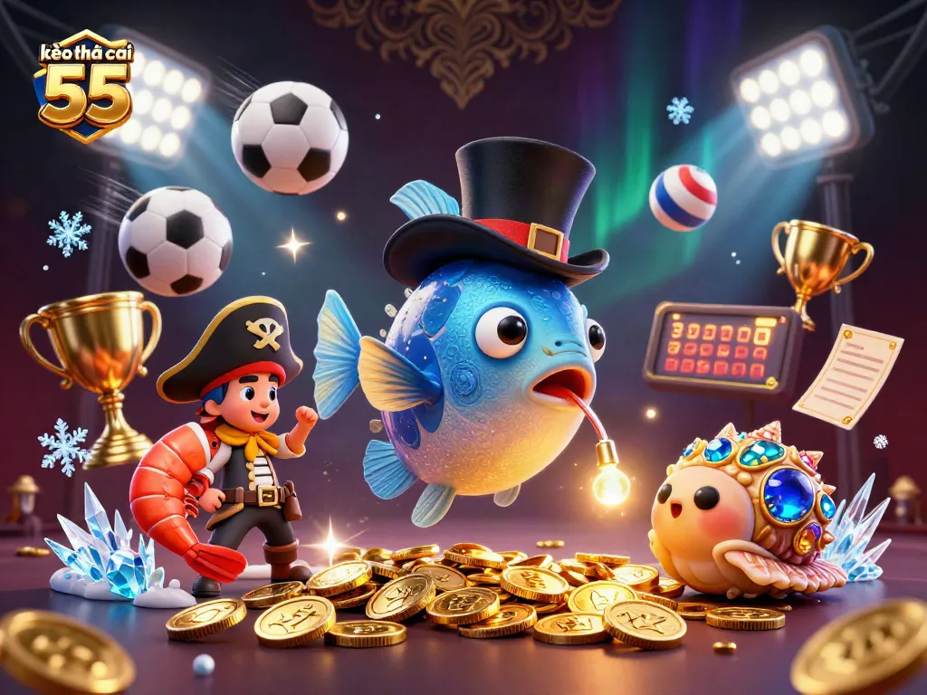 Engage with kèo nhà cái 55 for exciting sports betting opportunities featuring vibrant characters and dynamic elements.