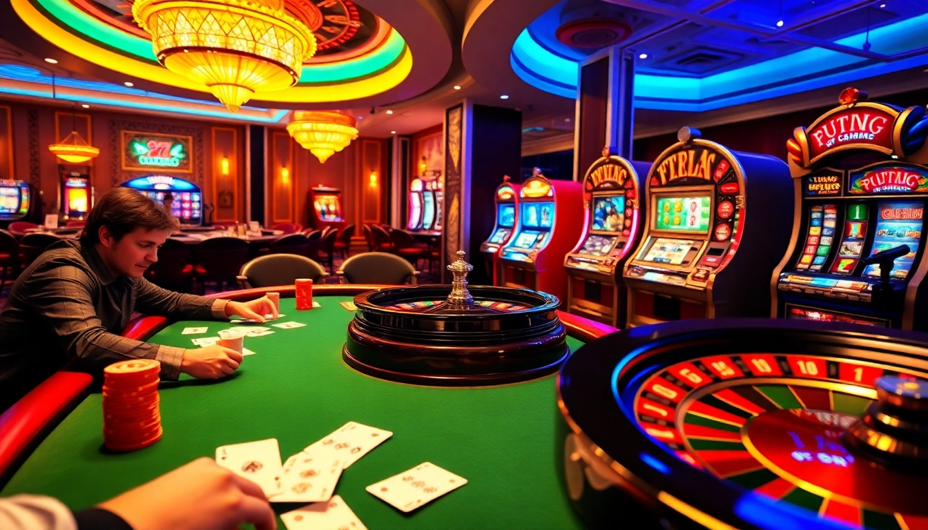 Engage in high-stakes gaming at https://sky88sa.com/ with exciting poker and roulette action in a luxurious casino.