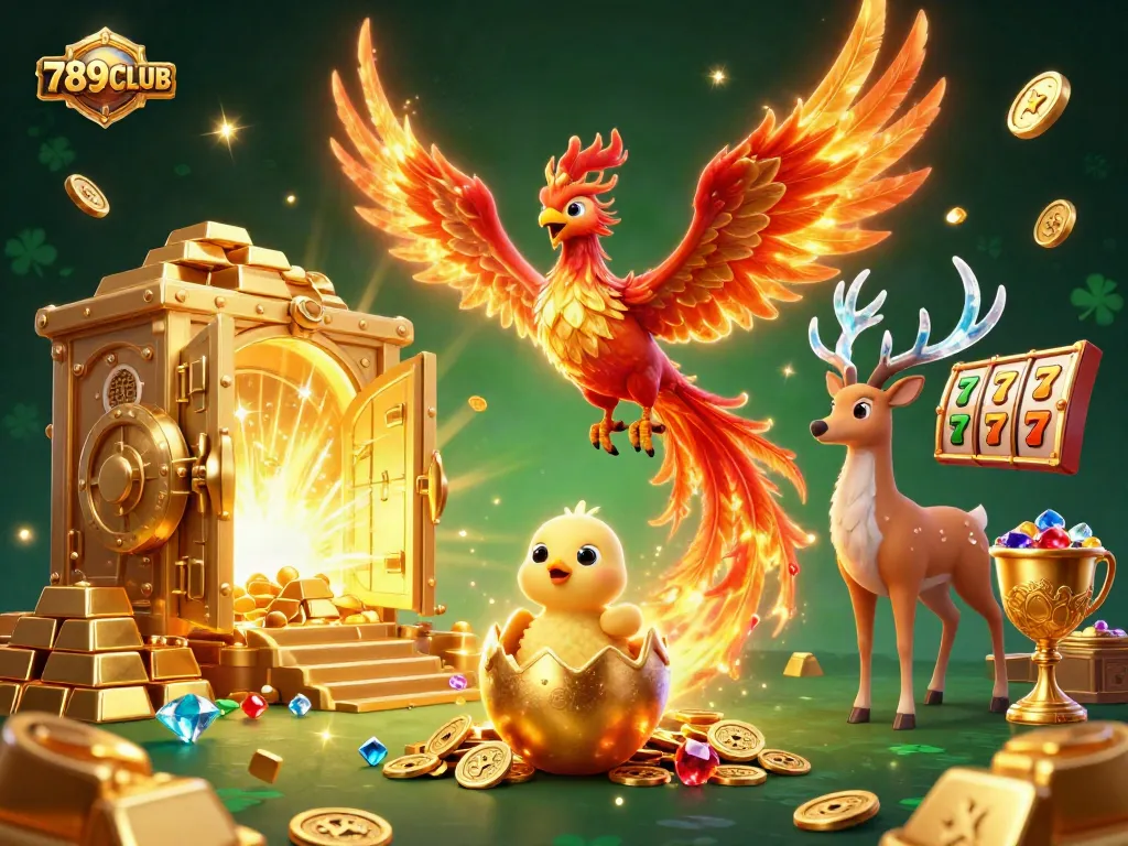 Engage in thrilling gaming experiences at 789CLUB with vibrant Phoenix and golden treasures.