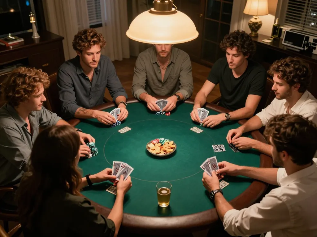Play poker with friends in a cozy setting at https://xx88gg.net/, showcasing strategic gameplay and social interaction.