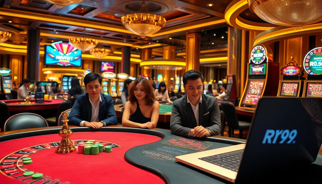 Experience the excitement of rr99.com with lively casino gaming elements and engaged players.