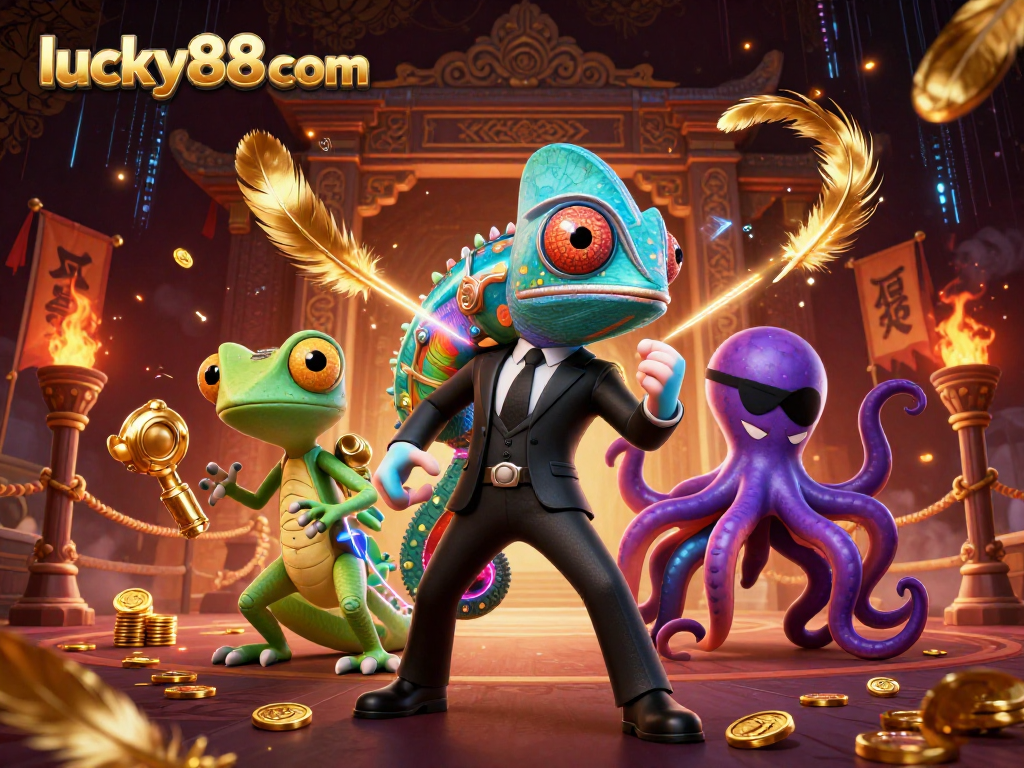 Experience exciting wins at lucky88com with vibrant casino action featuring charismatic characters.