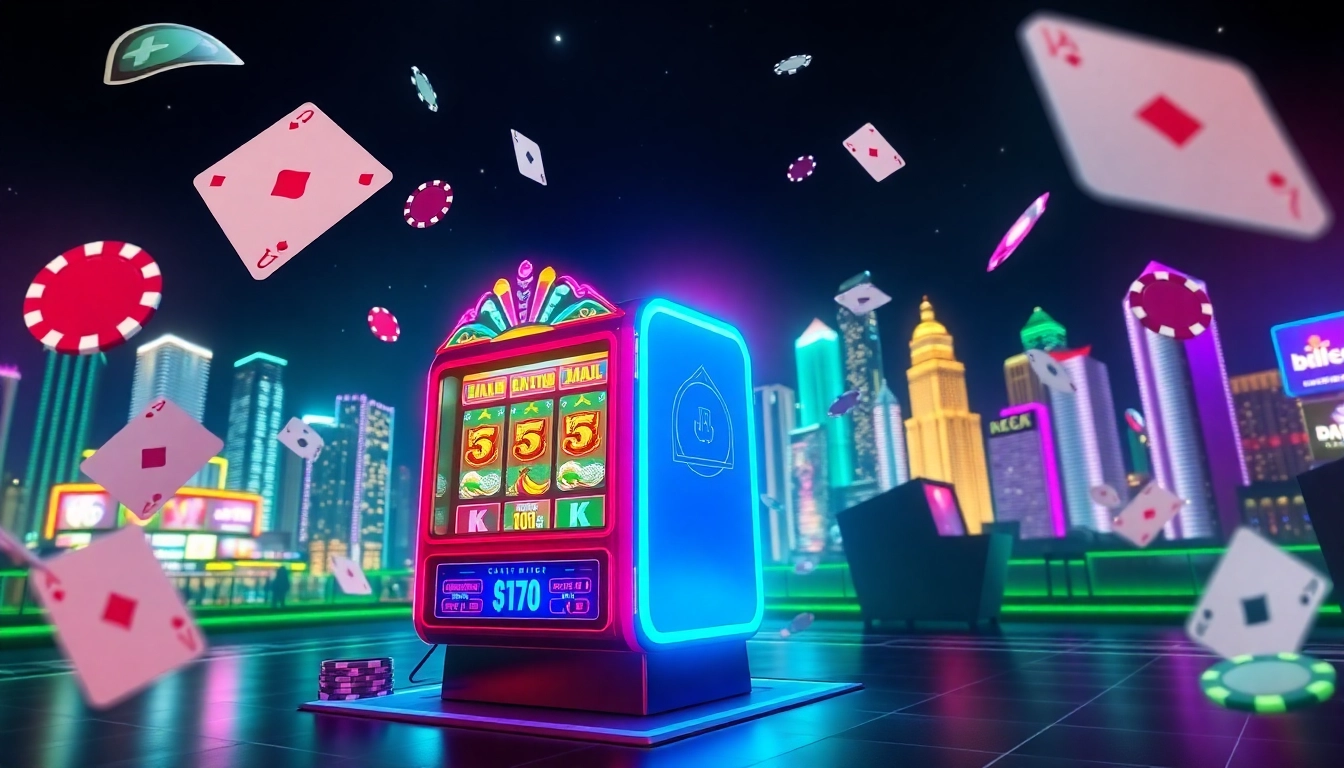 Experience best online casinos canada in a lively digital casino environment with vibrant elements.