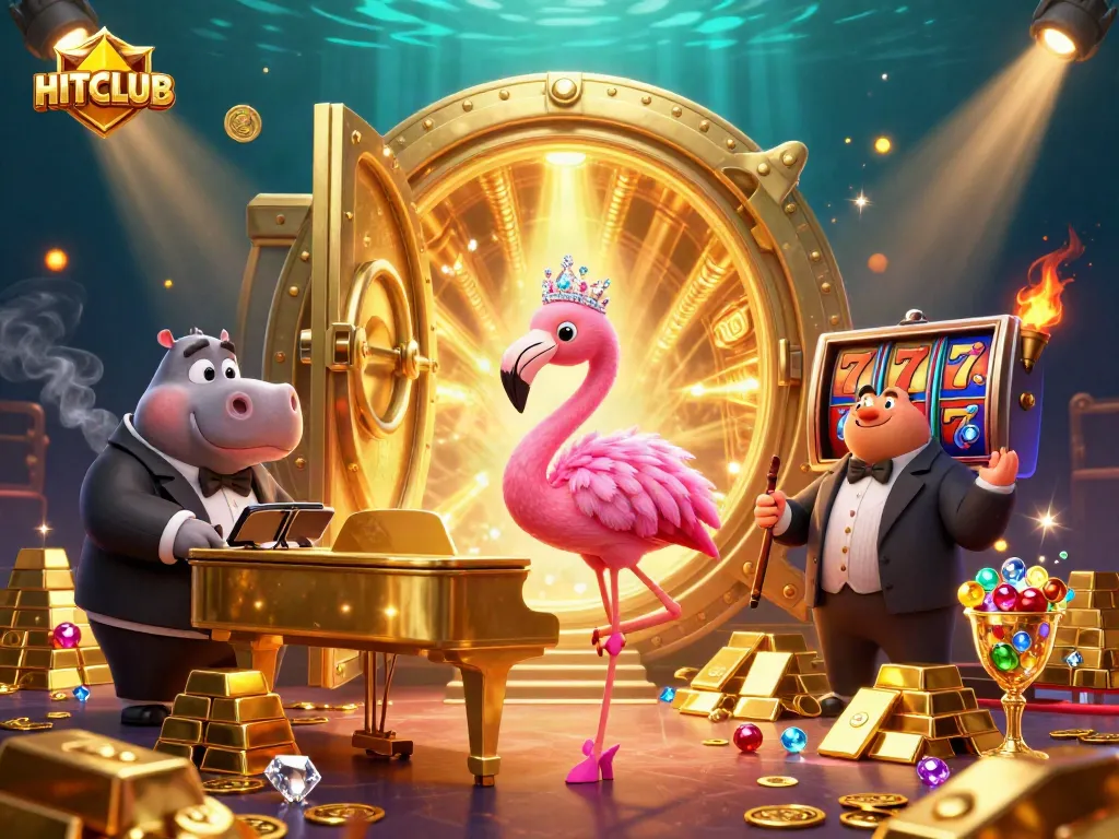 Engage with HITCLUB by experiencing thrilling games filled with vibrant casino symbols.