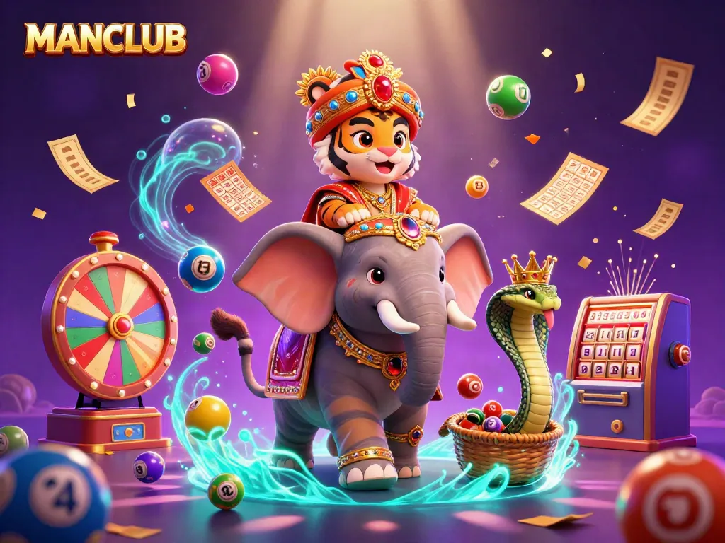 Experience the excitement at MANCLUB with vibrant casino illustrations bursting with energy.