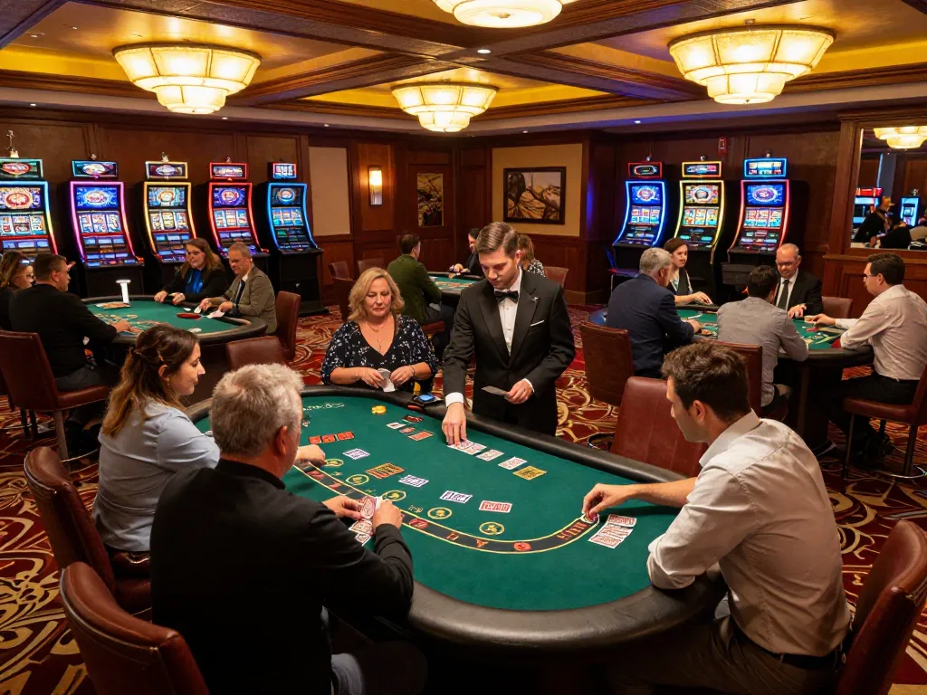 Players enjoying exciting blackjack games at casino tables while using vb88 strategies for better odds.
