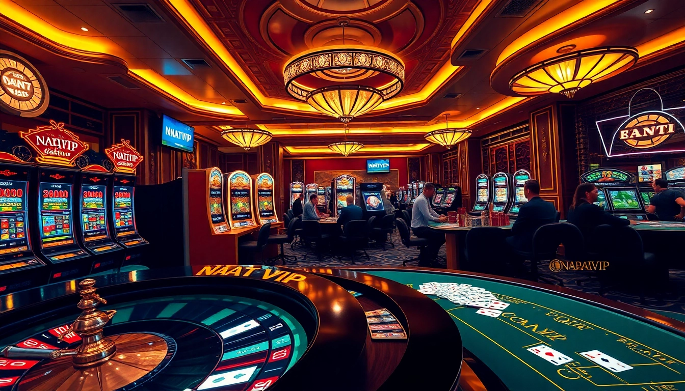 NHATVIP gaming experience with thrilling games and a luxurious casino atmosphere.