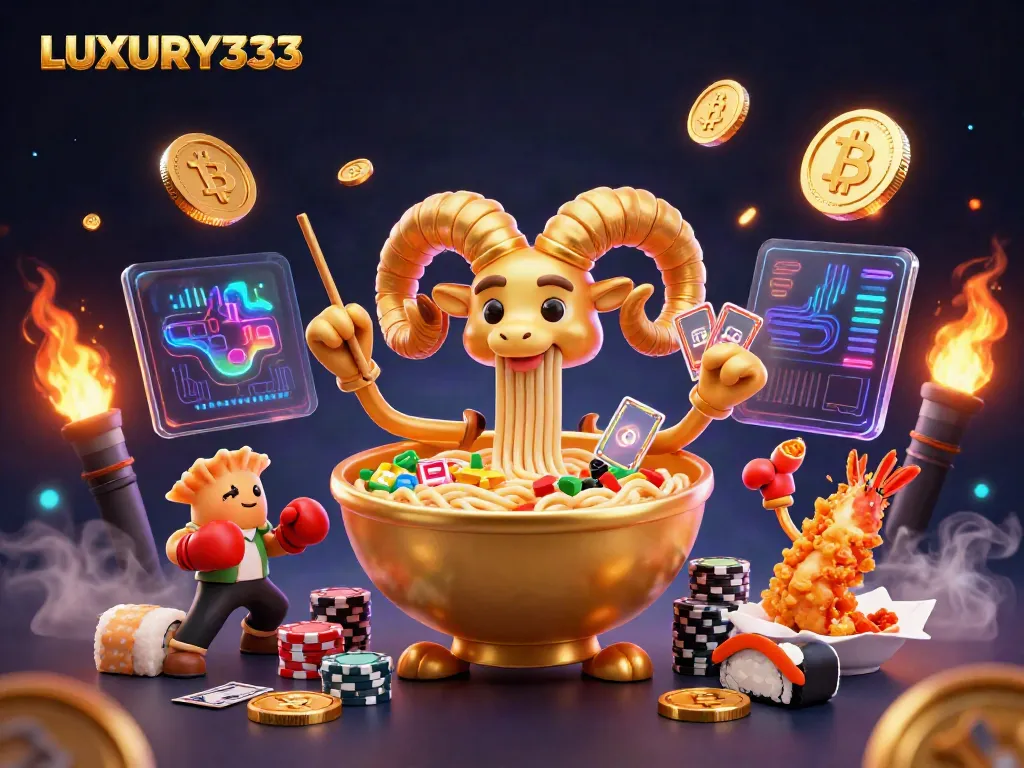 Experience thrilling gameplay at LUXURY333 with vibrant characters and dynamic casino elements.