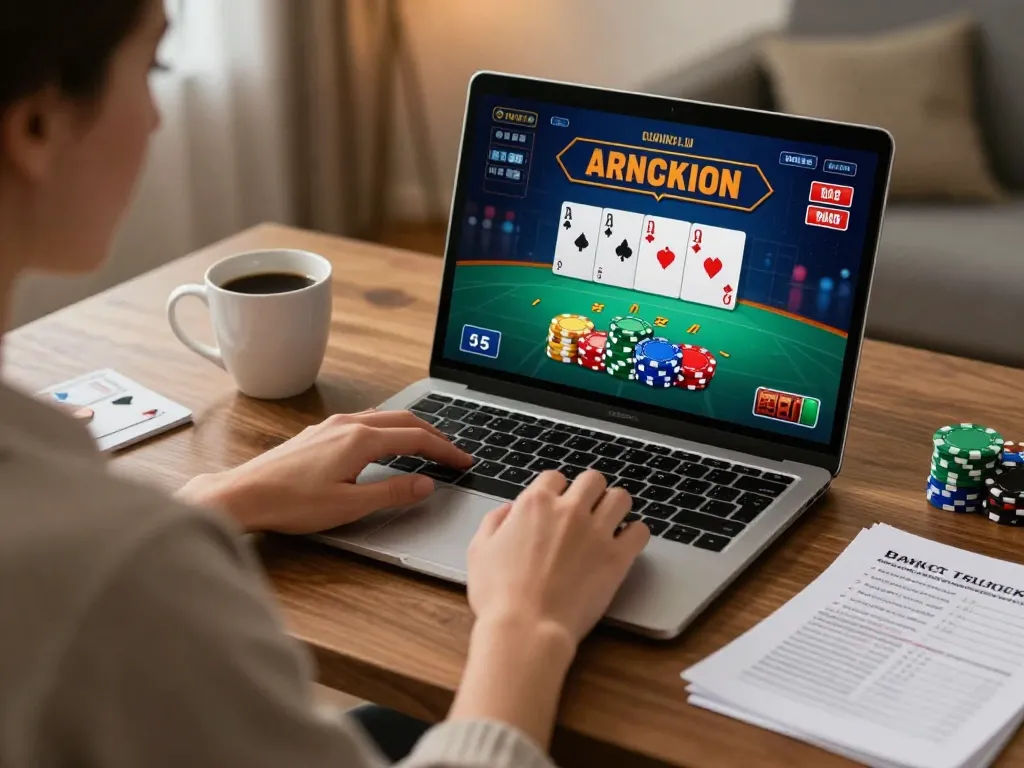 Engage with blackjack strategies online at https://c168b.com/ from a stylish gaming setup at home.
